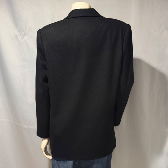 Vintage Black Blazer Wool Classic Preppy Single Breasted Jacket Size 8 2/$40 - Picture 6 of 8